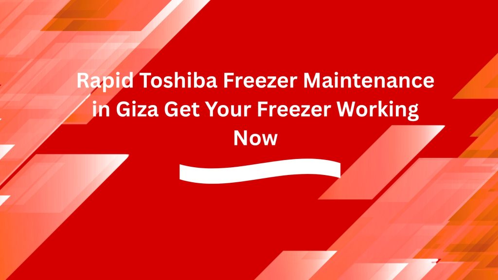 Rapid Toshiba Freezer Maintenance in Giza Get Your Freezer Working Now