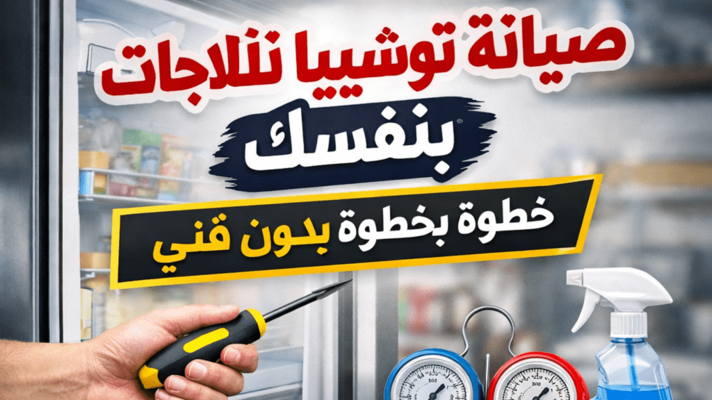 صيانة توشيبا ثلاجات بنفسك خطوة بخطوة بدون فني
