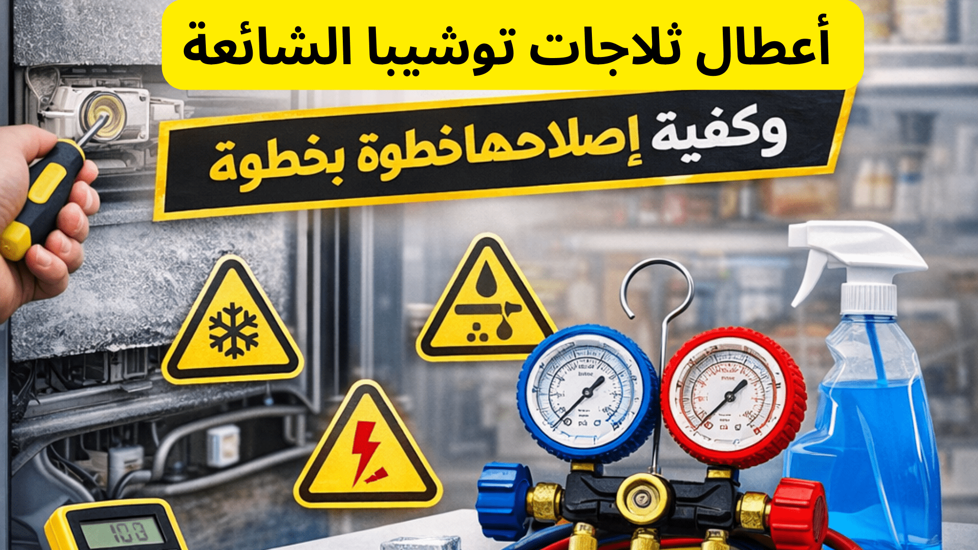 صيانة توشيبا ثلاجات بنفسك